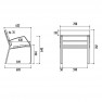 Fauteuil de ville bois exotique et pied fonte