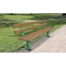 Banc CHRISTOPHE bois et pied acier