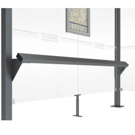 Banc assis-debout pour arrêt de bus
