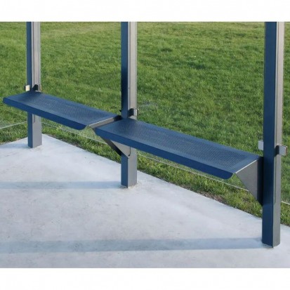 Banquette assis debout en acier noir