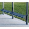 Banquette assis debout en acier noir