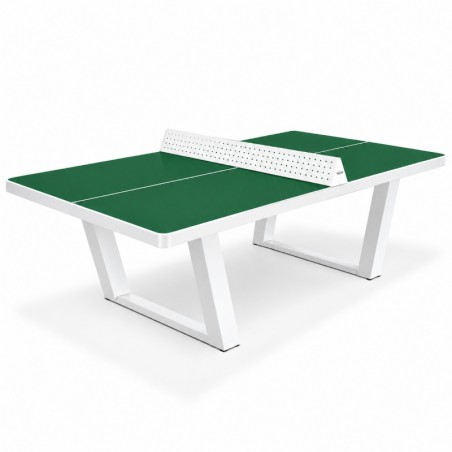 Table ping pong pro Garden vert sapin pieds blancs