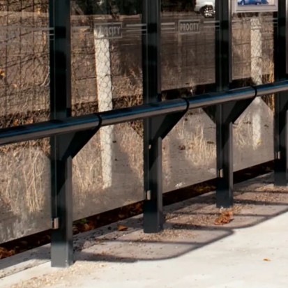 Banc d'attente pour arrêt de bus