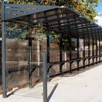 Banc d'attente pour arrêt de bus