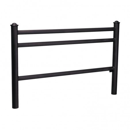 Barrière de ville noire pommeaux Agora
