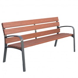 Banc public en bois technique MODO