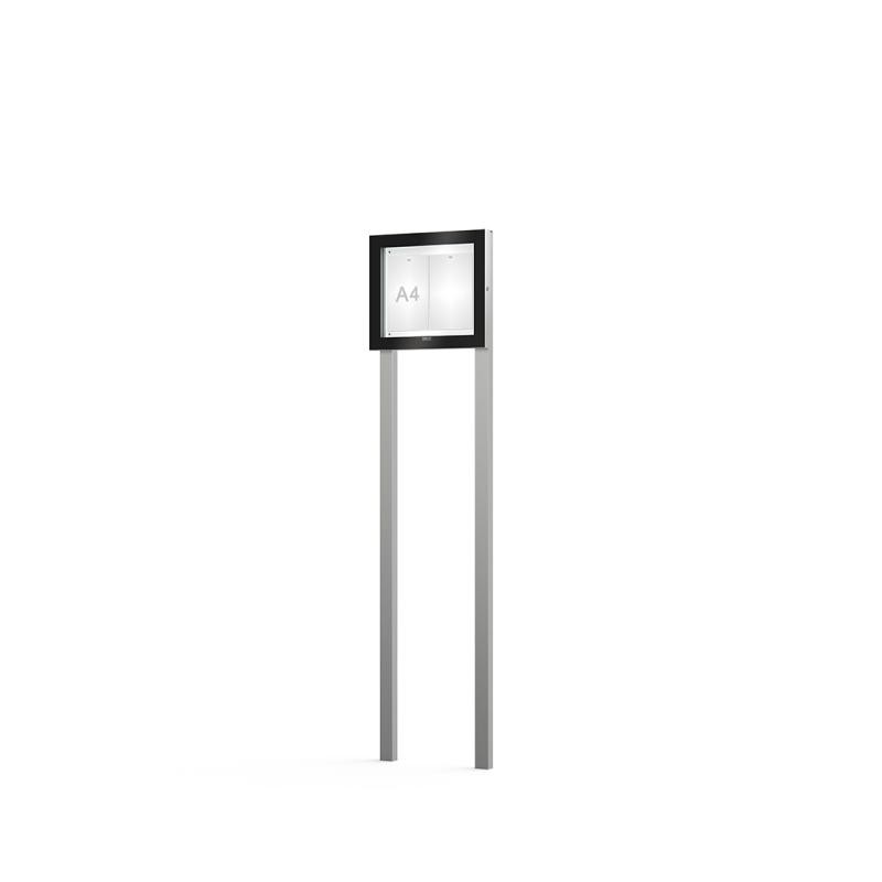 Vitrine sur poteau EDGE PROCITY 2 feuilles A4