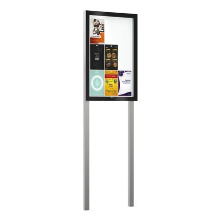 Vitrine sur poteau épaisseur 54 mm EDGE PROCITY