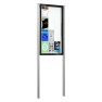 Vitrine sur poteaux épaisseur 80 mm EDGE PROCITY