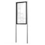 Vitrine sur poteaux épaisseur 80 mm EDGE PROCITY