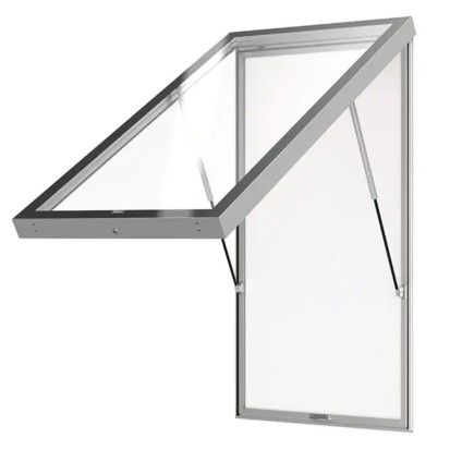 Vitrine sur poteaux épaisseur 80 mm EDGE PROCITY
