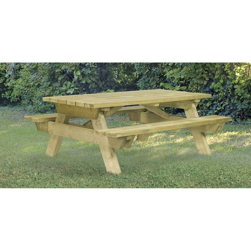 Table de pique-nique en bois BURGIO