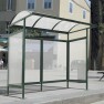 Abri bus en acier et polycarbonate BREZONS 250cm