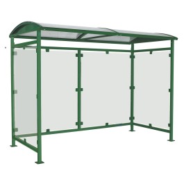 Abri bus en acier et plexiglas CARLAT 300cm