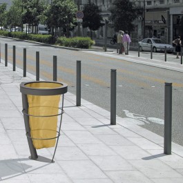 Corbeille ronde vigipirate ADRIANO