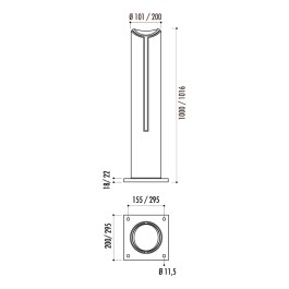 Borne de ville en fonte VIC