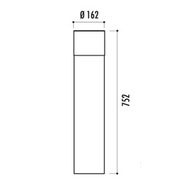 Borne de ville en acier MADRID