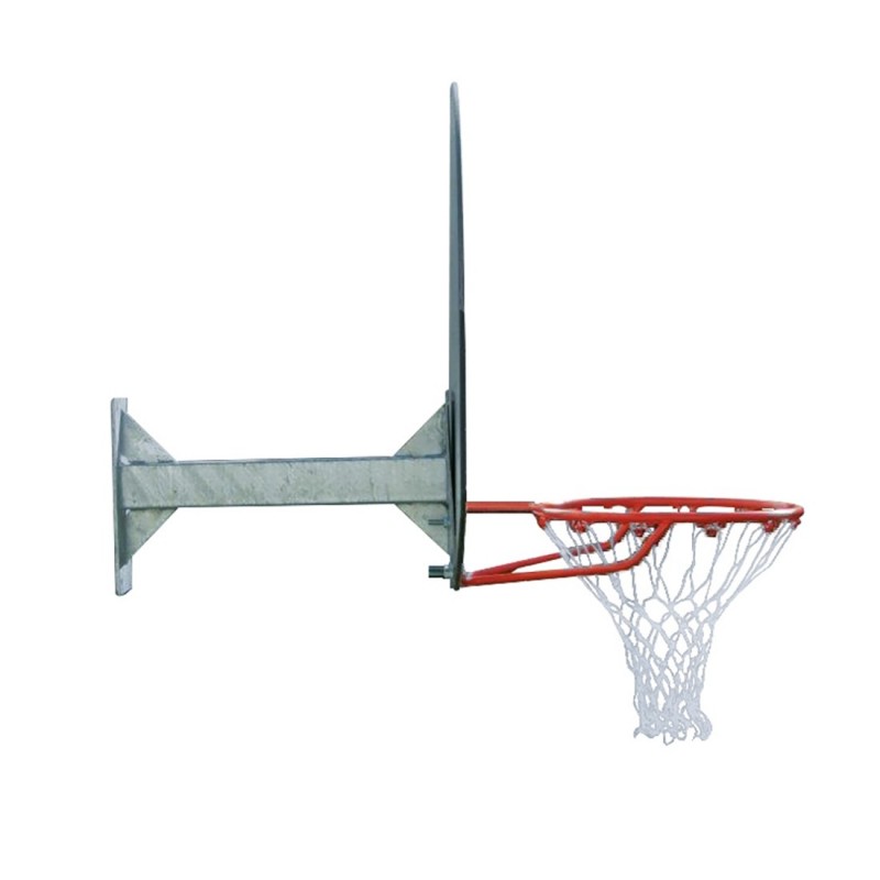 Panier de basketball avec pied fixe en acier