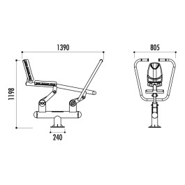 Appareil fitness rameur AVIRON