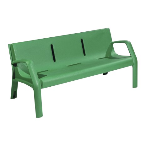 Banc DAKEGY 170cm plastique 100% recyclable livré monté