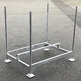 Palette porte-barrières de circulation