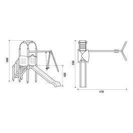 Structure jeu en bois JASMINE