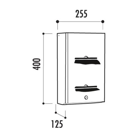 Distributeur mural MEDOR double 400 sacs