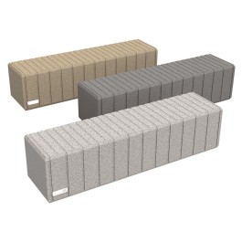 Banquette PAULA en plastique 100% recyclable