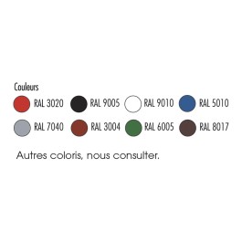 Banquette GARNIER en fer plat