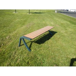 Banquette BERGERAC 175cm en compact et pied acier