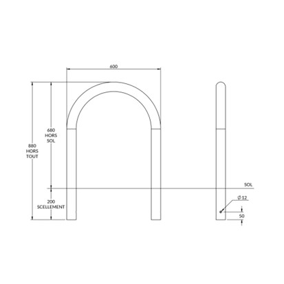 Épingle de protection Ø 60cm