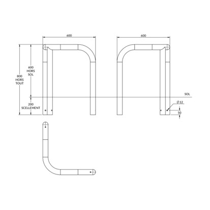 industrie_arceau-de-securite-d-angle-industrie-en-acier-3-pieds