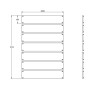 Module cache-conteneurs en acier et lames en compact