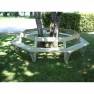 Banc tour d'arbre SOLEIL polygone en bois