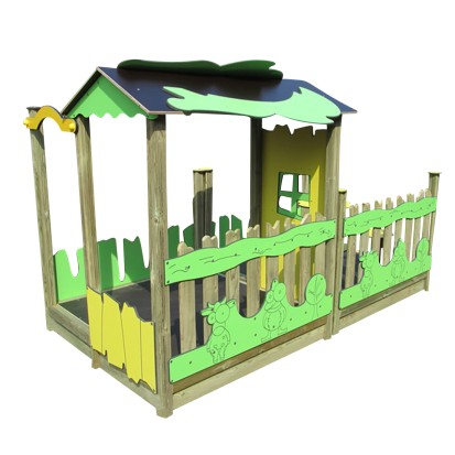 Cabane en bois avec terrasse MISSISSIPPI