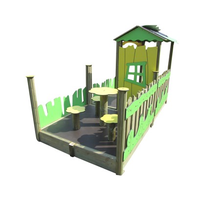 Cabane en bois avec terrasse MISSISSIPPI