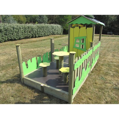 Cabane en bois avec terrasse MISSISSIPPI