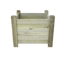 Jardinière en bois CARREE 50x50x39cm 80l.