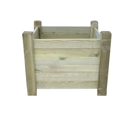 Jardinière en bois CARREE 50x50x39cm 80l.
