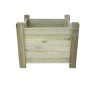 Jardinière en bois CARREE 50x50x39cm 80l.