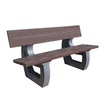 Banc PARC-ECO 150cm en plastique recyclé