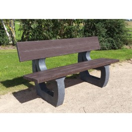 Banc PARC-ECO 150cm en plastique recyclé