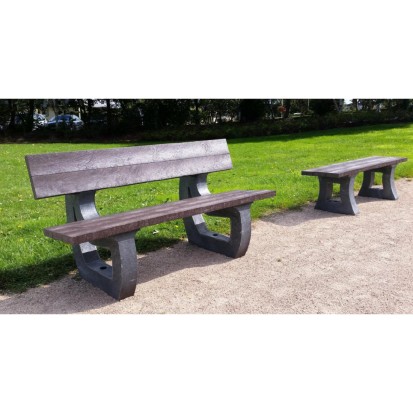 Banc PARC-ECO 150cm en plastique recyclé