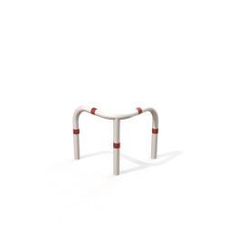 Arceau de sécurité d'angle industrie en acier - 3 pieds