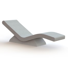 Fauteuil transat RÉVOLUTION 60cm en béton