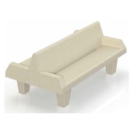 Banc Double NEW YORK 195cm en béton