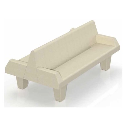 Banc Double NEW YORK 195cm en béton