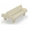 Banc Double NEW YORK 195cm en béton