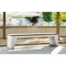 Banquette SOFT 177cm béton et assise bois