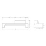 Banc méridienne MONEY 300cm en béton